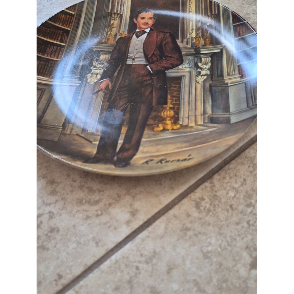Knowles "Rhett" Gone with the Wind Vintage Plate - Picture 3 of 16